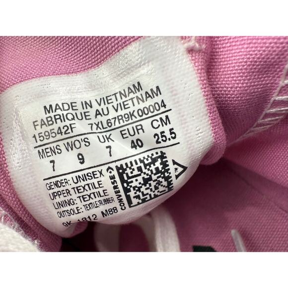 Converse Chuck Taylor All Star OX Light Orchid Pink Womens Canvas Shoes Size 9 - Picture 9 of 11